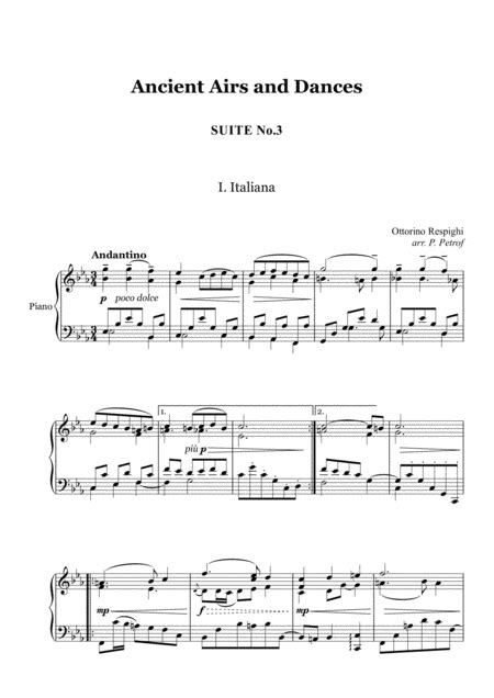 Airs Of The Court (from Ancient Airs And Dances, Suite No. 3)